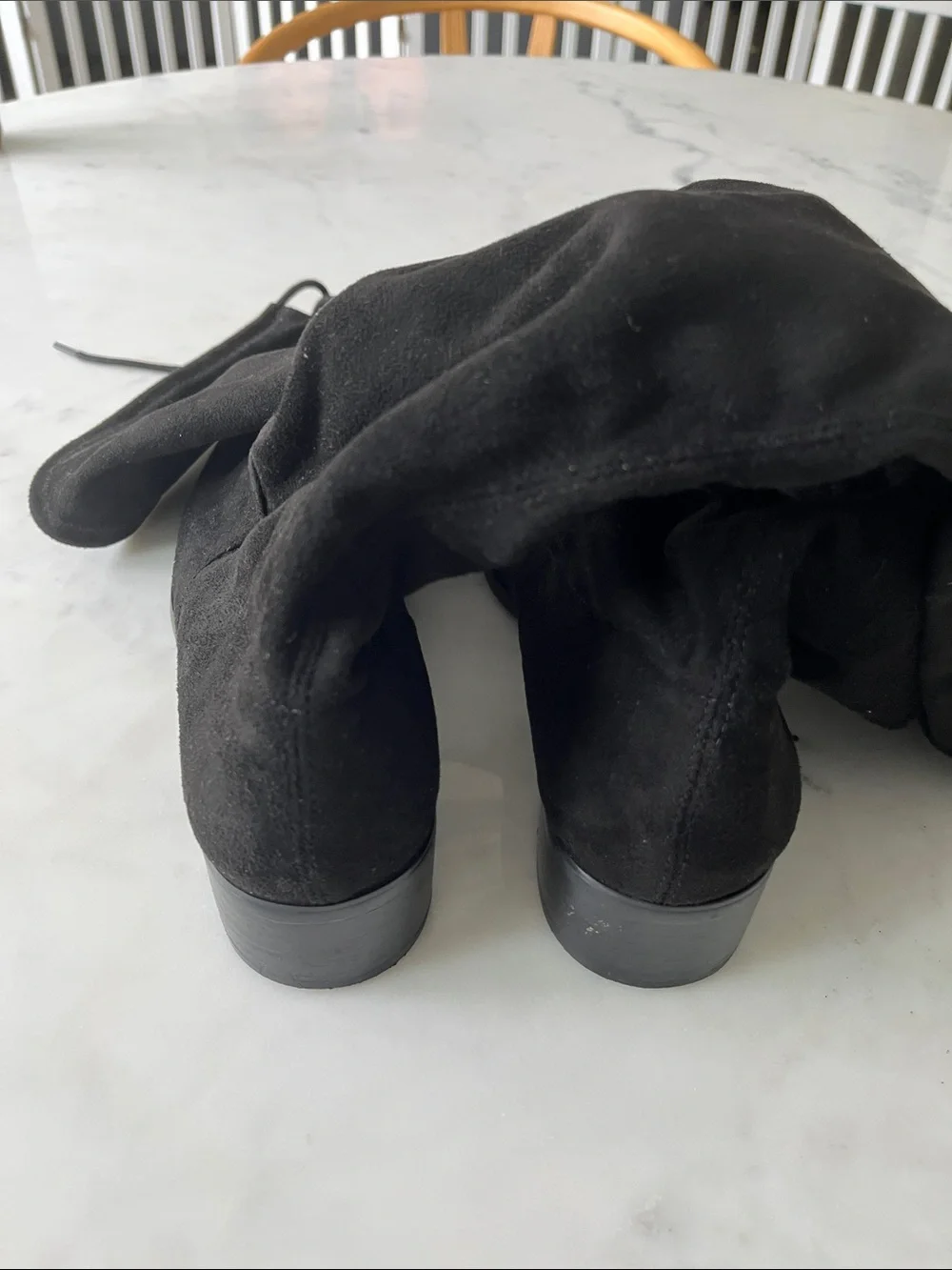 Charles David Black Over-the-Knee Suede Boots